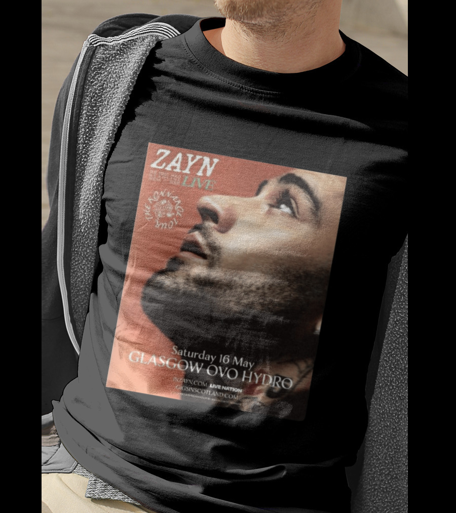 Zayn Live The Konnakol Tour 2026 Glasgow OVO Hydro Saturday 16 May T-Shirt