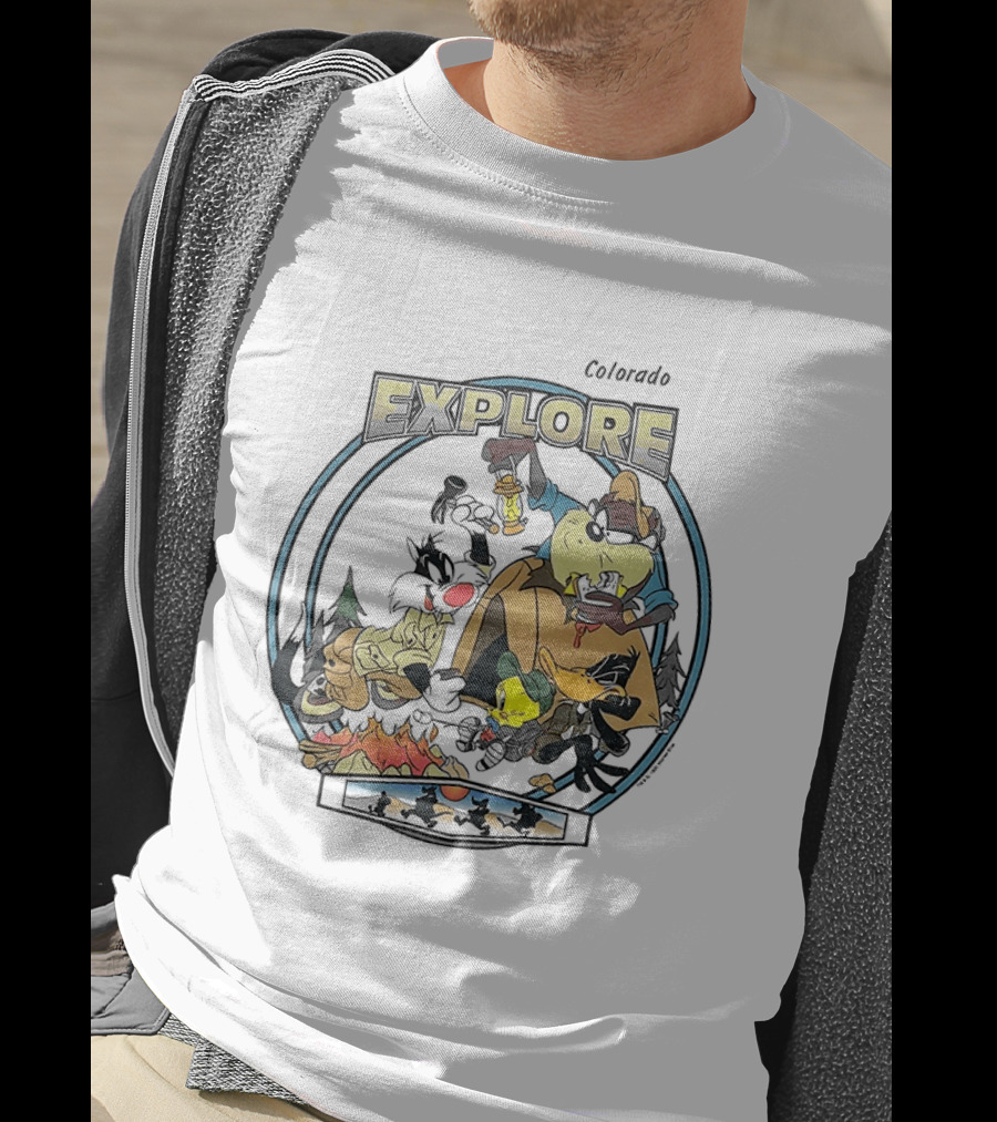 Colorado Explore Looney Tunes Camping Adventure T-Shirt