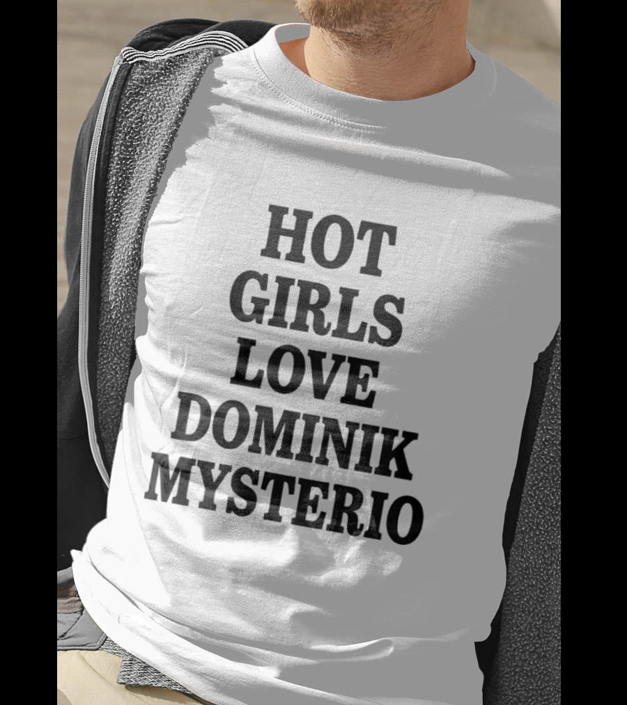Hot Girls Love Dominik Mysterio Ladies Flowy Cropped T-Shirt