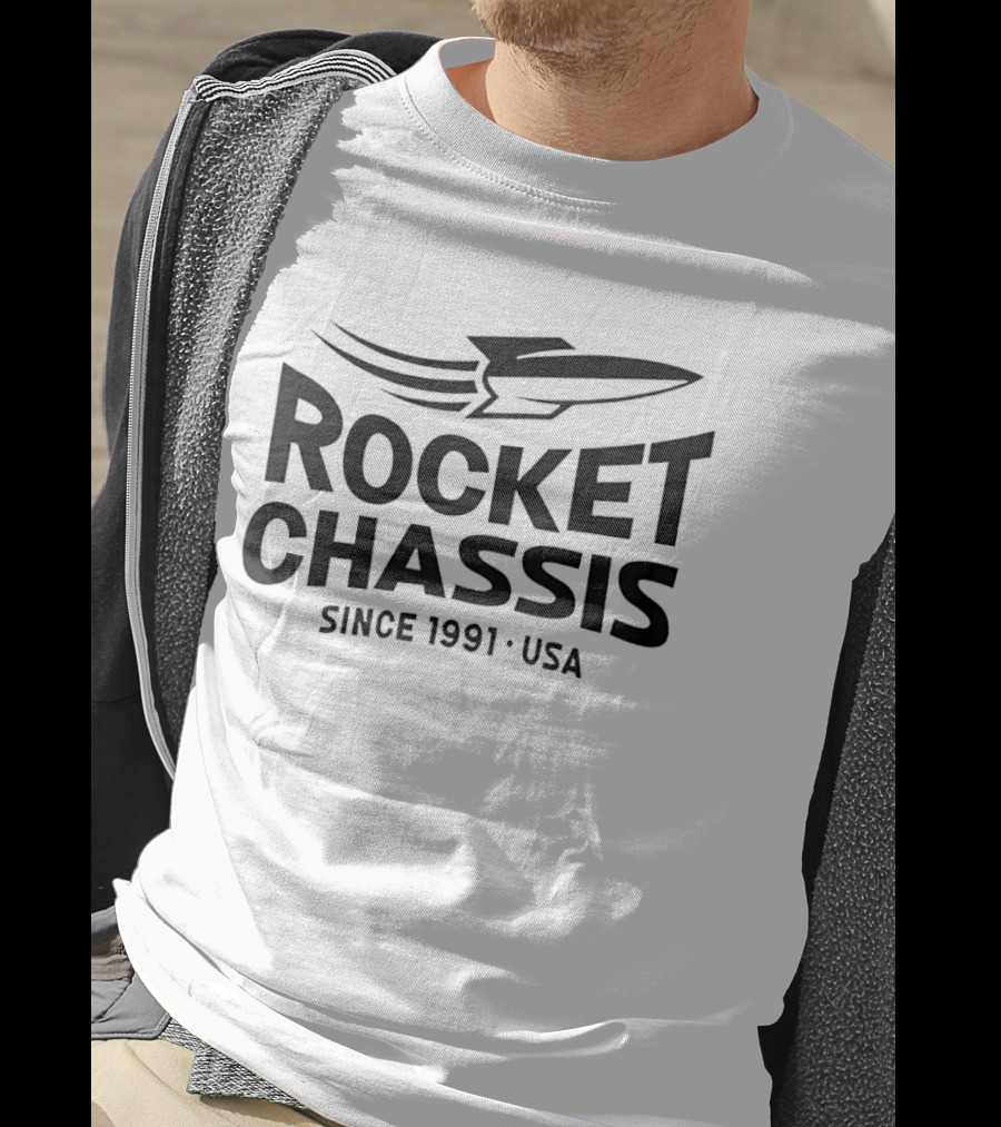 Rocket Chassis Since 1991 USA Racing Heritage T-Shirt