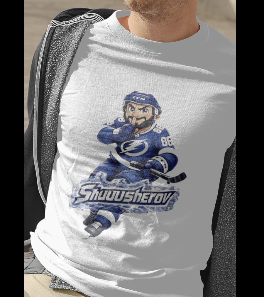 Tampa Bay Lightning Nikita Kucherov Shuuusherov Hockey Player T-Shirt