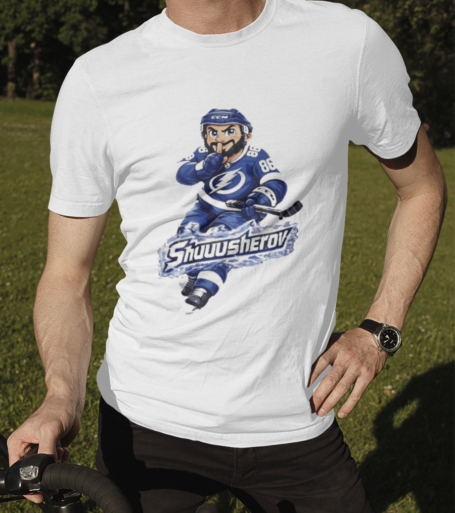 Tampa Bay Lightning Nikita Kucherov Shuuusherov Hockey Player T-Shirt