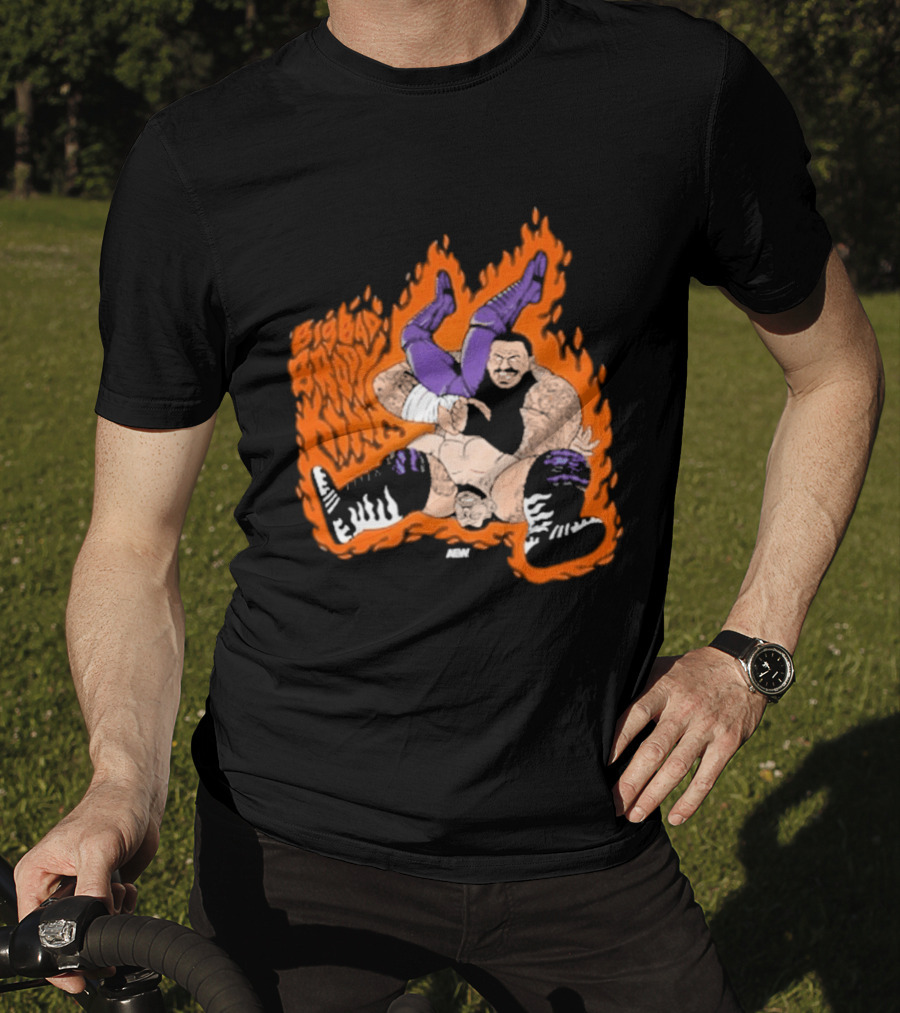 Brody King Gonzo Bomb Wrestling Move Fiery Impact T-Shirt