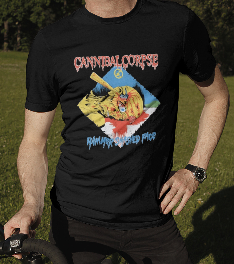 Cannibal Corpse Hammer Smashed Face Album Art Vintage Merch T-Shirt