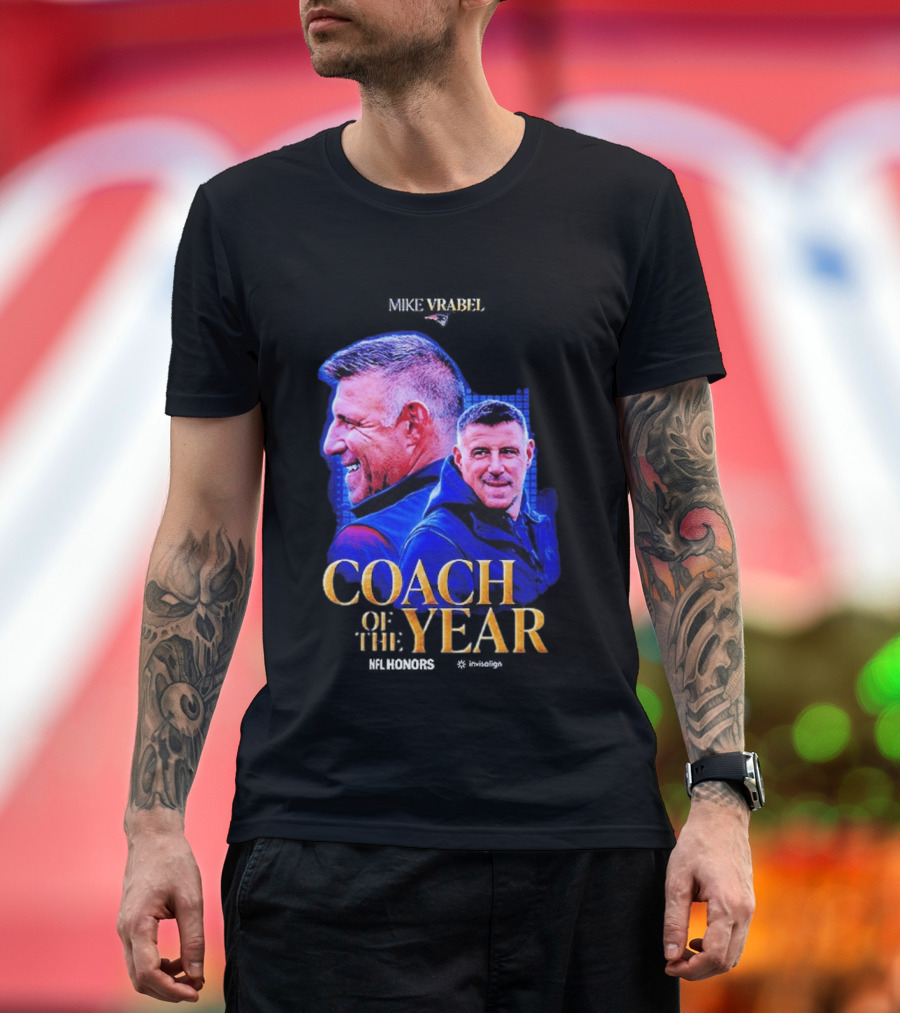 Congrats Mike Vrabel NFL Coach Of The Year 2026 T-Shirt