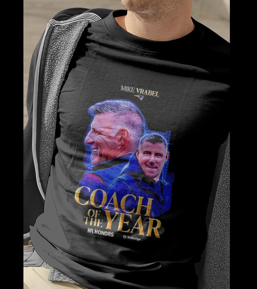 Congrats Mike Vrabel NFL Coach Of The Year 2026 T-Shirt