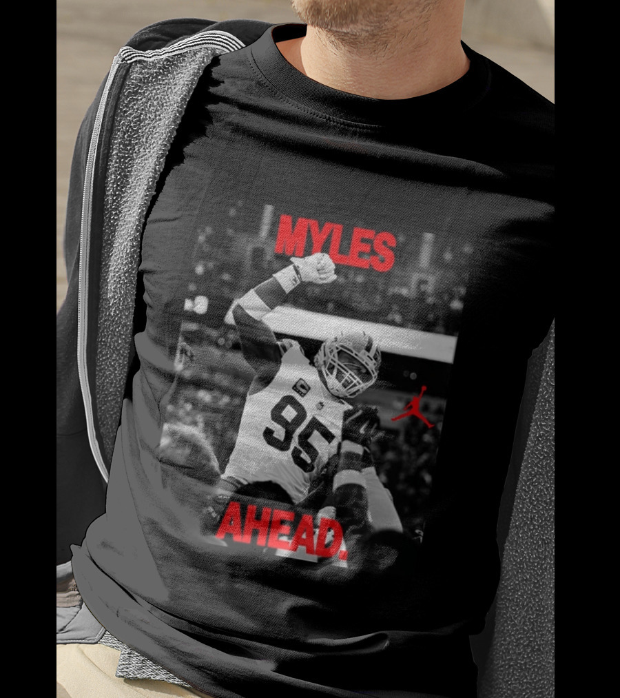 Myles Garrett Cleveland Browns 95 X Jordan Myles Ahead T-Shirt