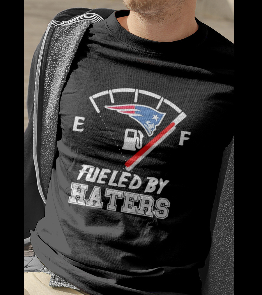 New England Patriots Fueled By Haters Fuel Gauge T-Shirt