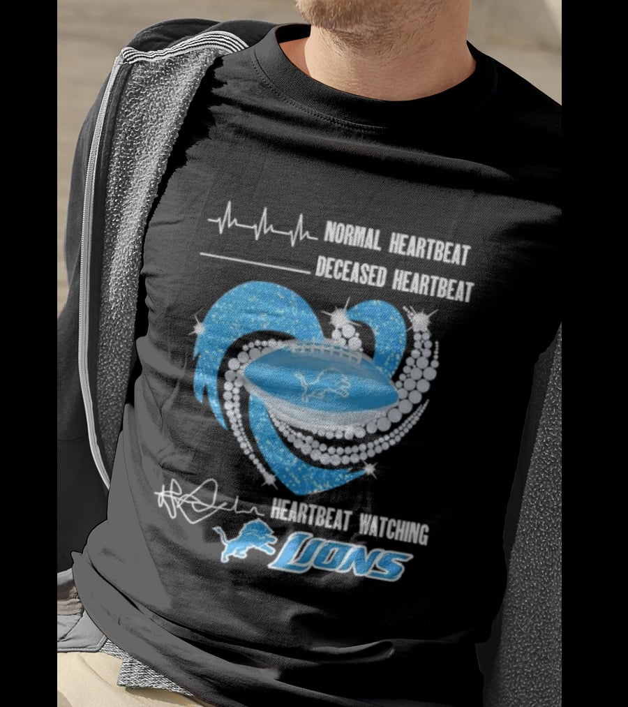 Normal Heartbeat Deceased Heartbeat Heartbeat Ing Lions T-Shirt