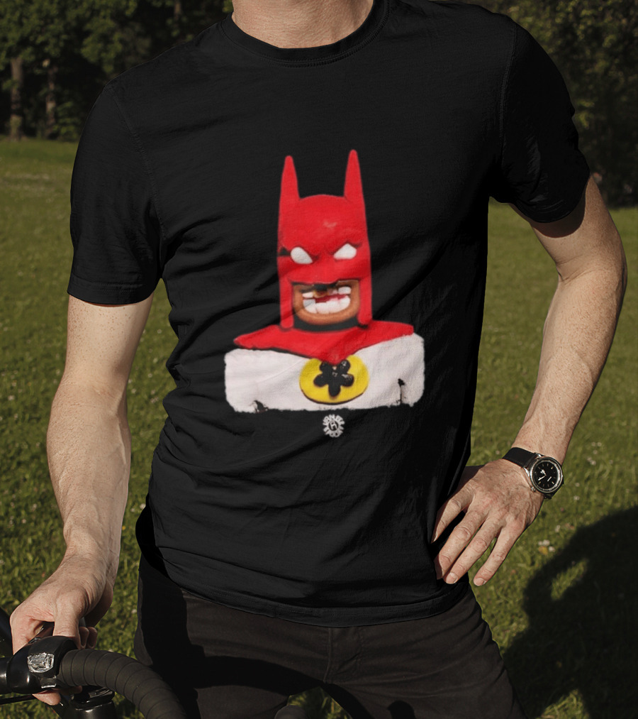 Spooky Vameee Batman Red White Figure T-Shirt