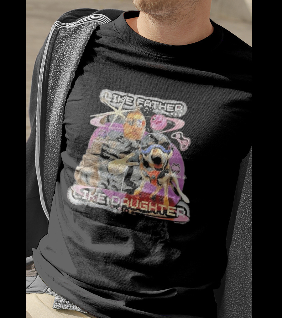 Frank Iero Like Father Like Daughter Player Two Space Adventure T-Shirt