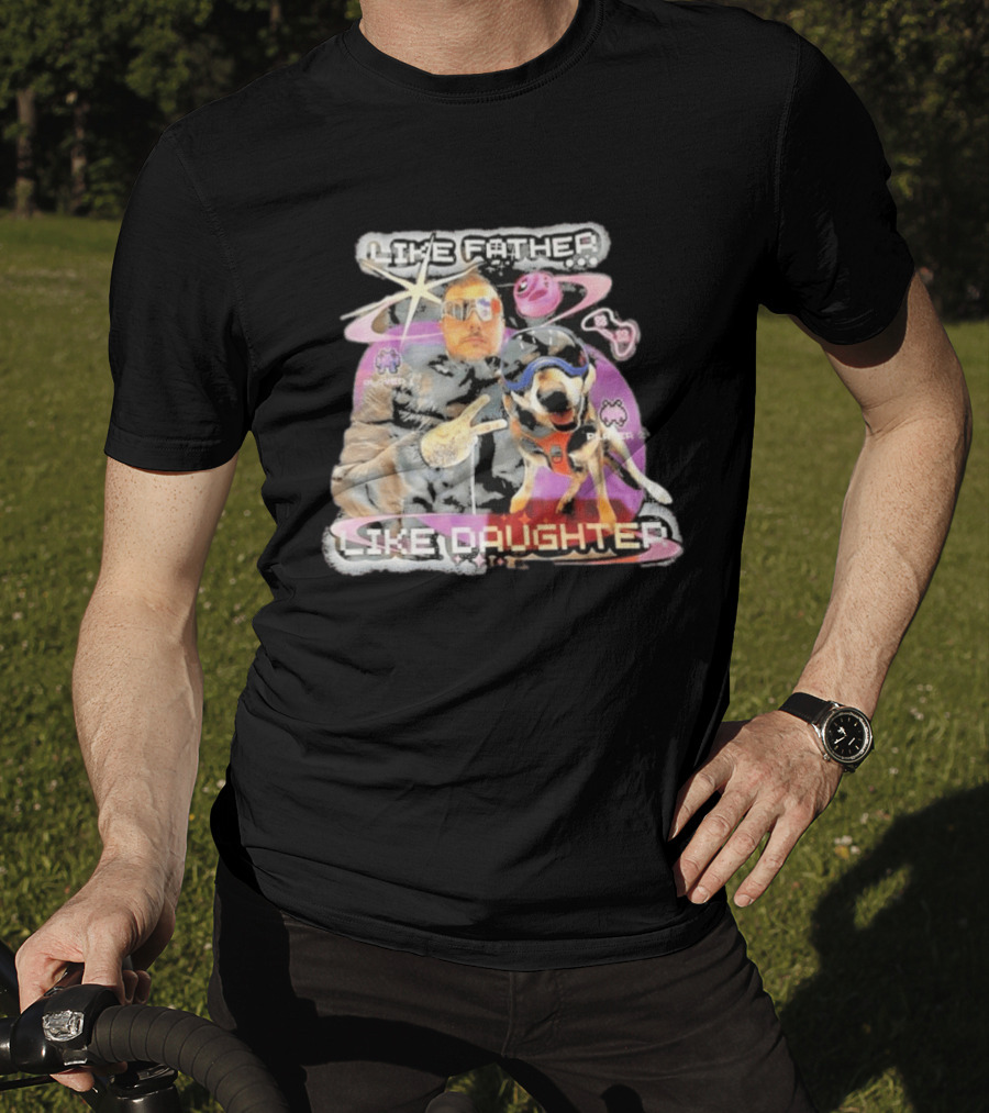 Frank Iero Like Father Like Daughter Player Two Space Adventure T-Shirt
