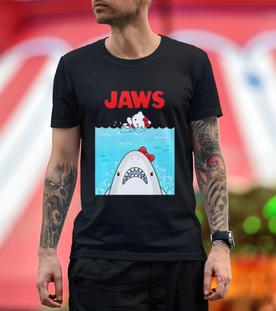 Hello Kitty Jaws Universal Studios Collaboration T-Shirt