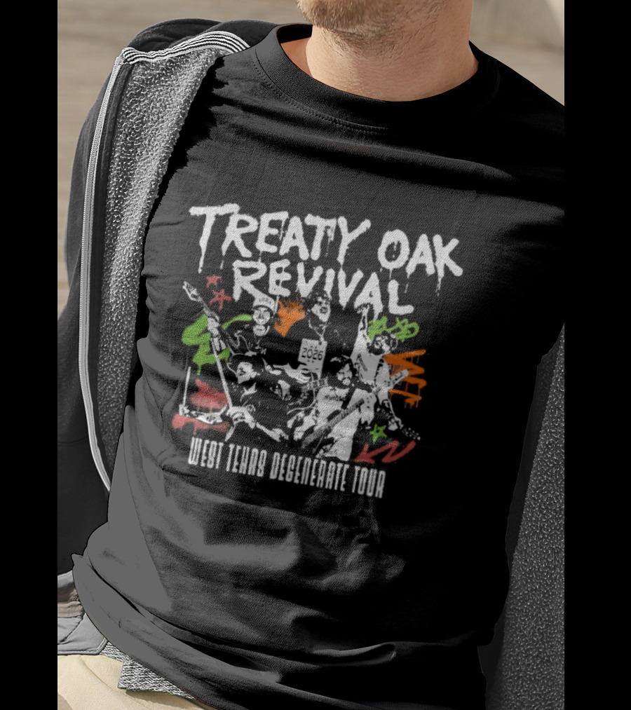 Treaty Oak Revival 2026 West Texas Degenerate Tour T-Shirt