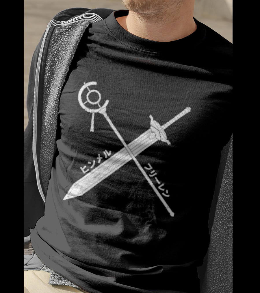 Himmel Frieren Sword Staff Japanese T-Shirt