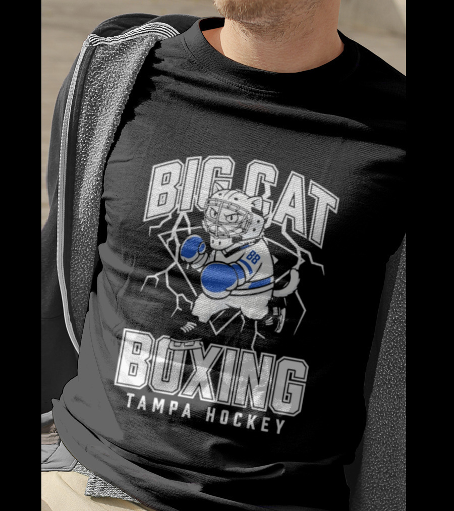 Big Cat Boxing Tampa Hockey Lightning 88 T-Shirt