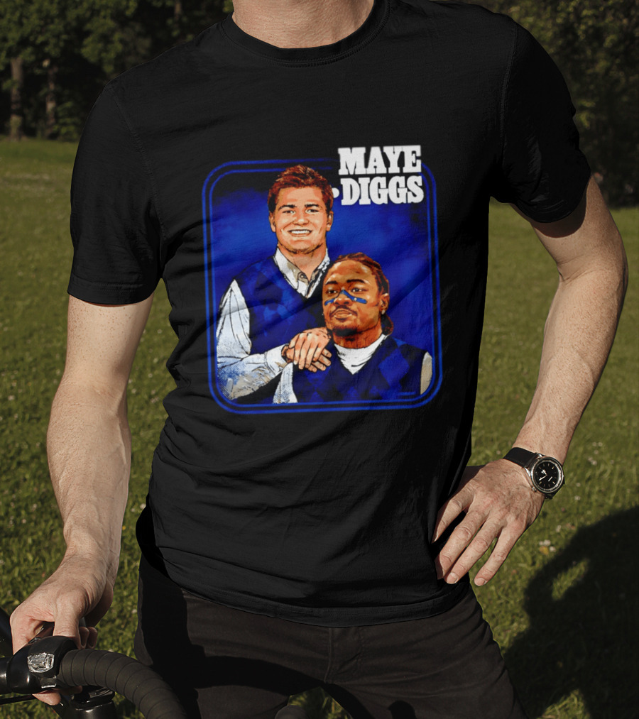 Drake Maye Stefon Diggs Step Brothers Comedy T-Shirt
