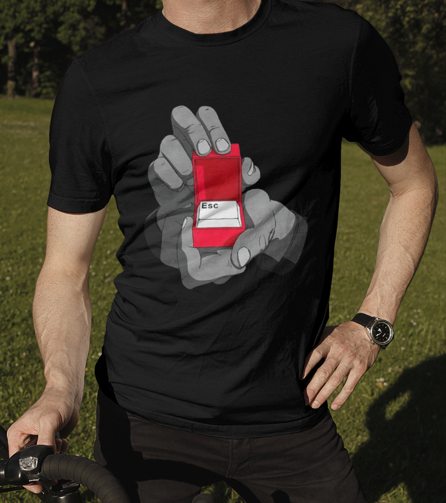 Red Box Proposal ESC Key Meme T-Shirt