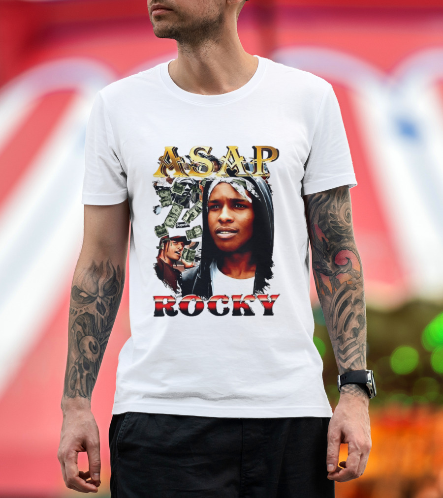 ASAP Rocky Supreme Dollar Money Music Lover T-Shirt