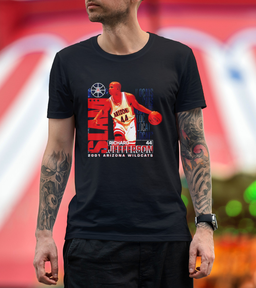 Richard Jefferson 2001 Arizona Wildcats Slam Dunk Wildcats T-Shirt