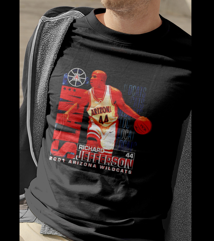Richard Jefferson 2001 Arizona Wildcats Slam Dunk Wildcats T-Shirt