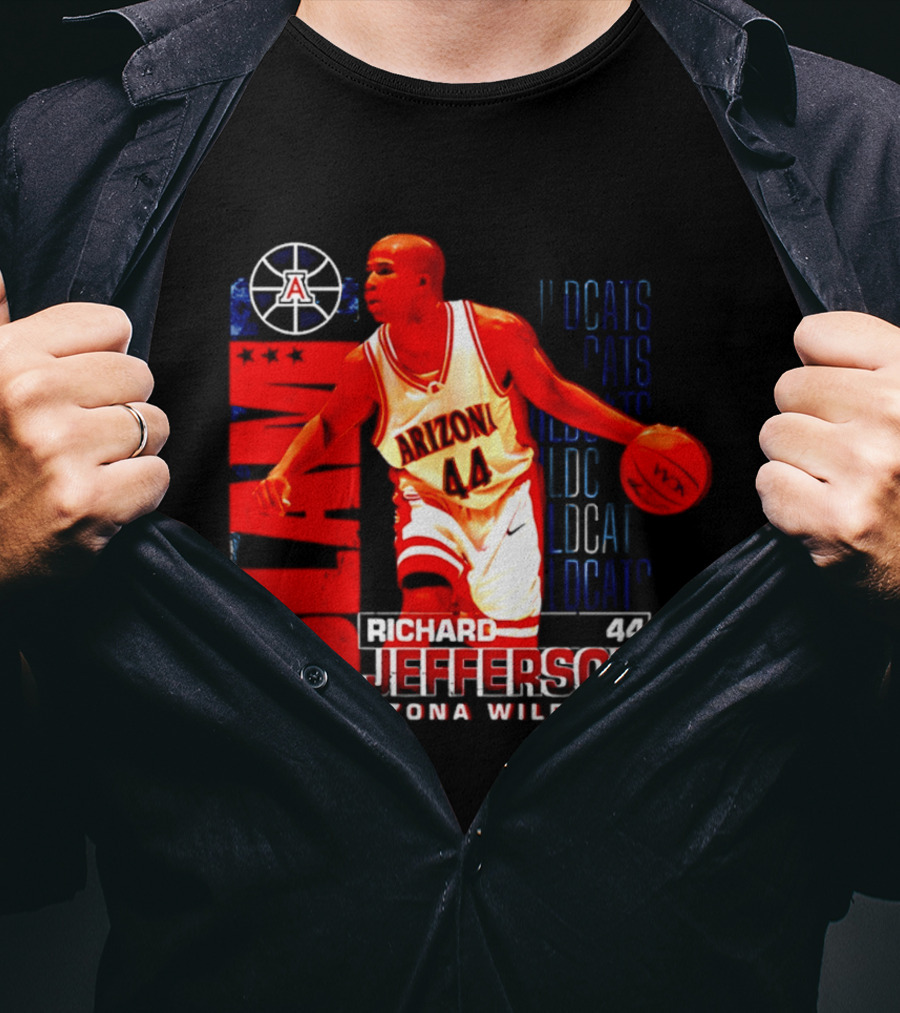 Richard Jefferson 2001 Arizona Wildcats Slam Dunk Wildcats T-Shirt