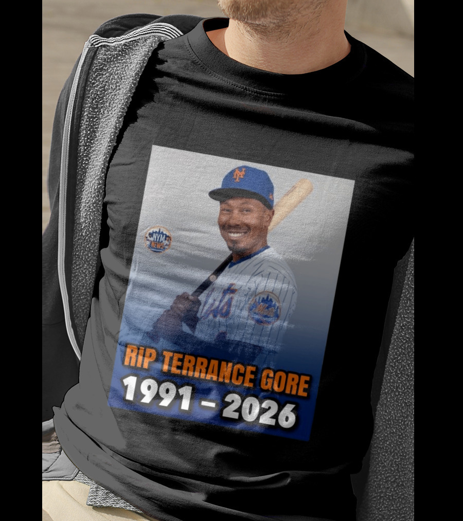 Rip Terrance Gore Mets Tribute 1991 2026 NYM News Baseball T-Shirt