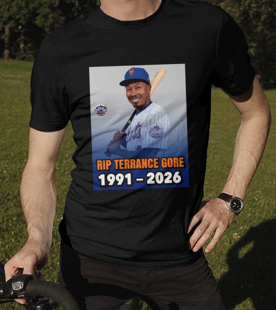 Rip Terrance Gore Mets Tribute 1991 2026 NYM News Baseball T-Shirt