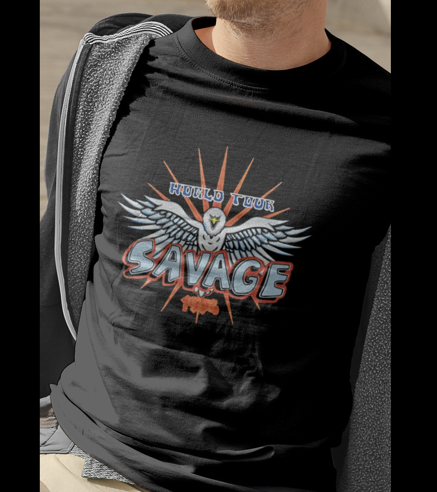 Savage World Tour 1974 Soaring Eagle T-Shirt