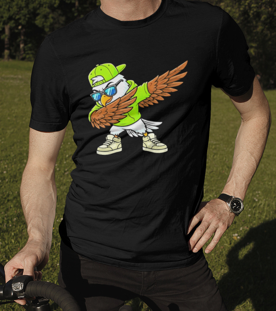 Seattle Seahawks Dabbing Hip Hop Eagle Fan T-Shirt