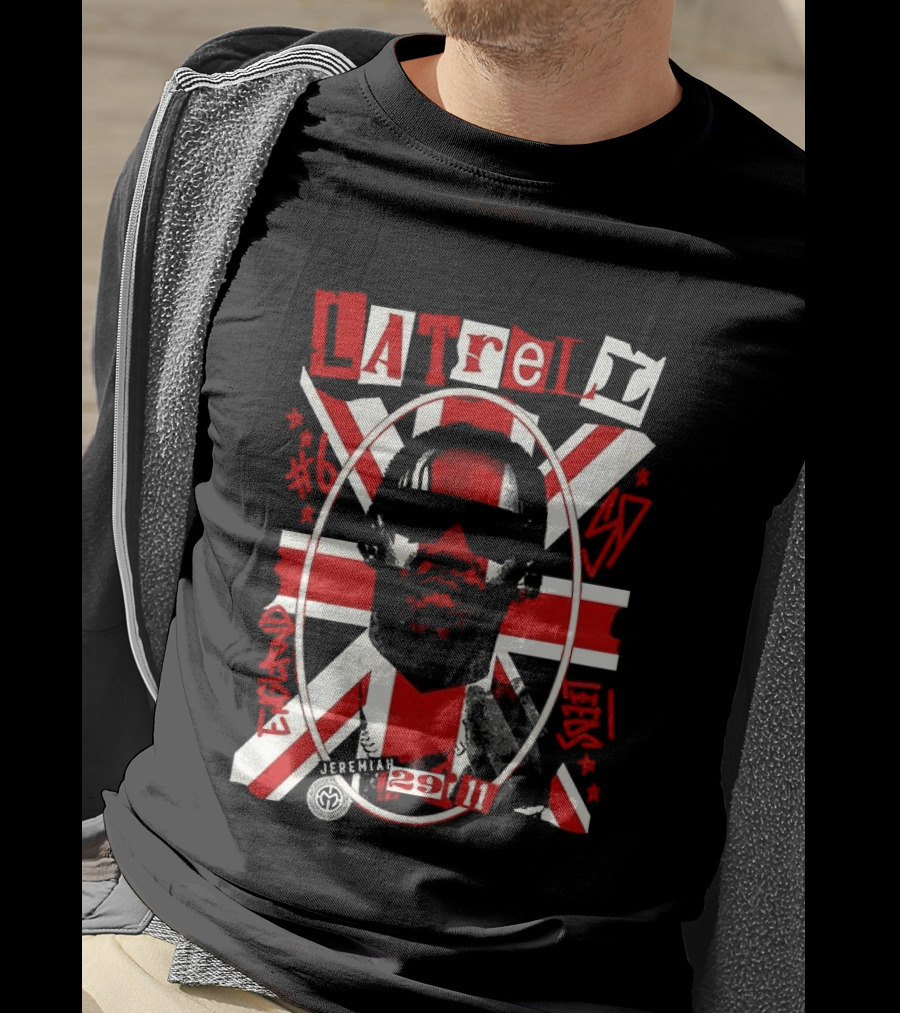 Latrell Davis San Diego State Aztecs NCAA Basketball UK Union Flag 29 11 T-Shirt