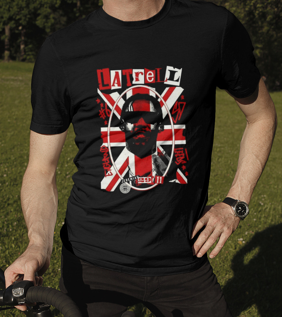 Latrell Davis San Diego State Aztecs NCAA Basketball UK Union Flag 29 11 T-Shirt