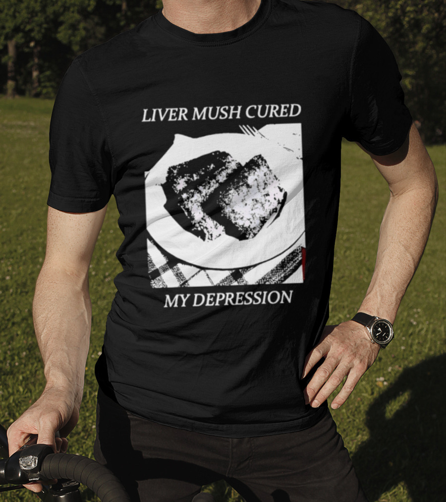 Liver Mush Cured My Depression By Graham Irvin Plate T-Shirt