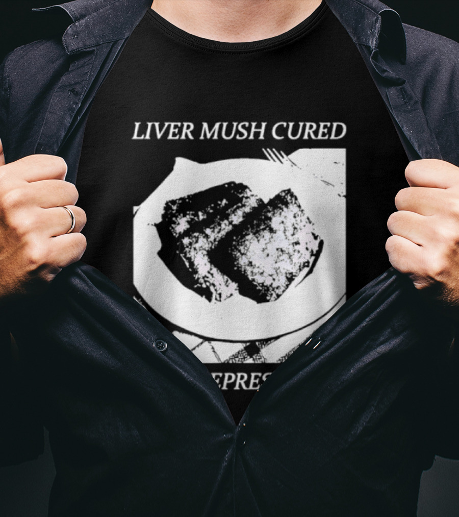 Liver Mush Cured My Depression By Graham Irvin Plate T-Shirt