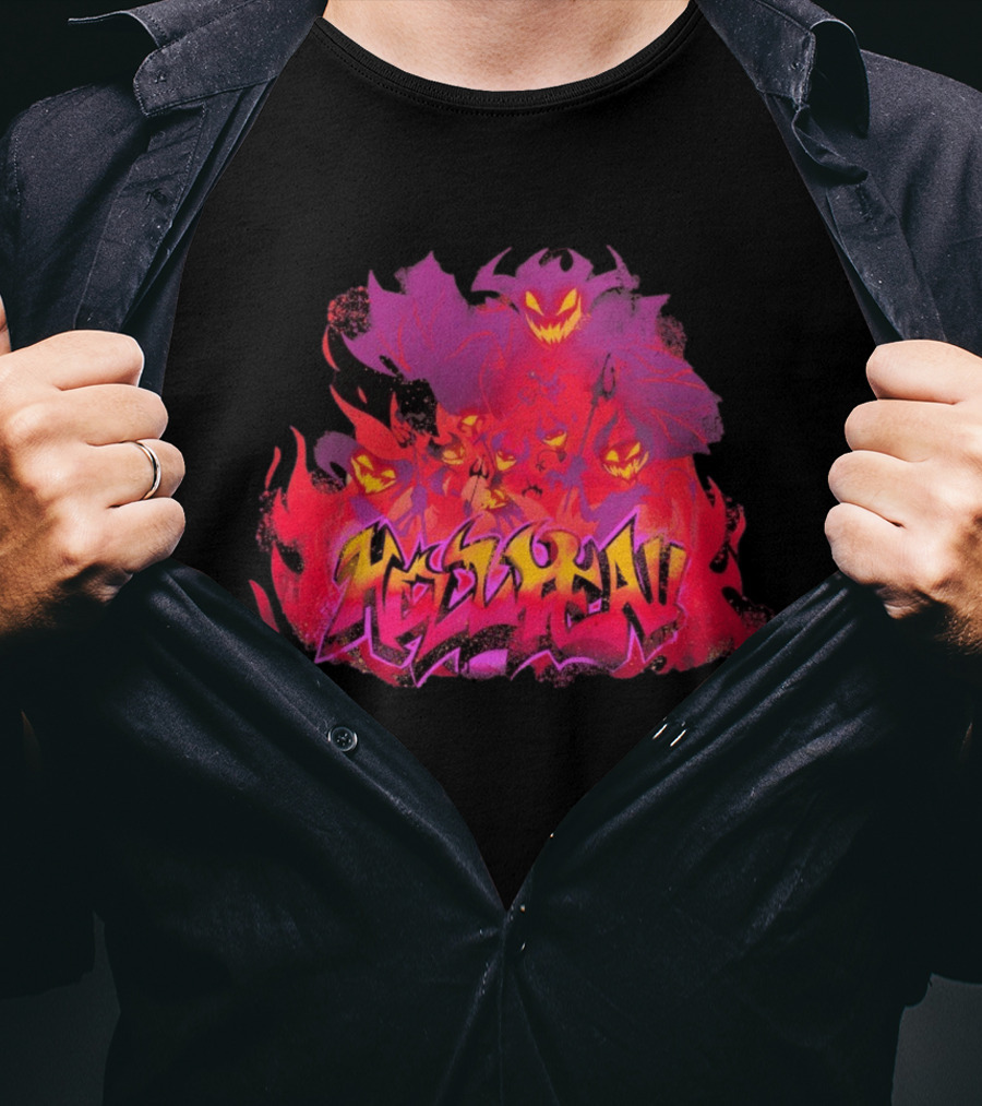 Helluva Boss SpindleHorse Graffiti Demon T-Shirt