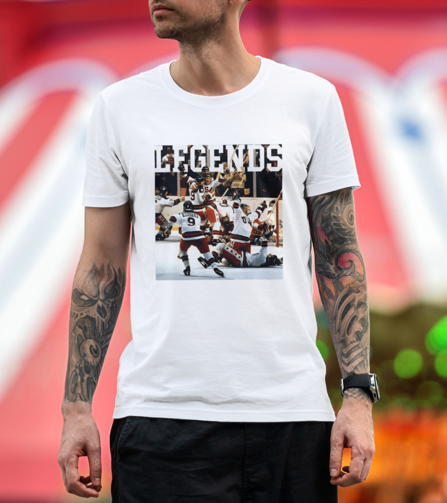 Miracle On Ice Legends Boys Of '80 Hockey Moment T-Shirt