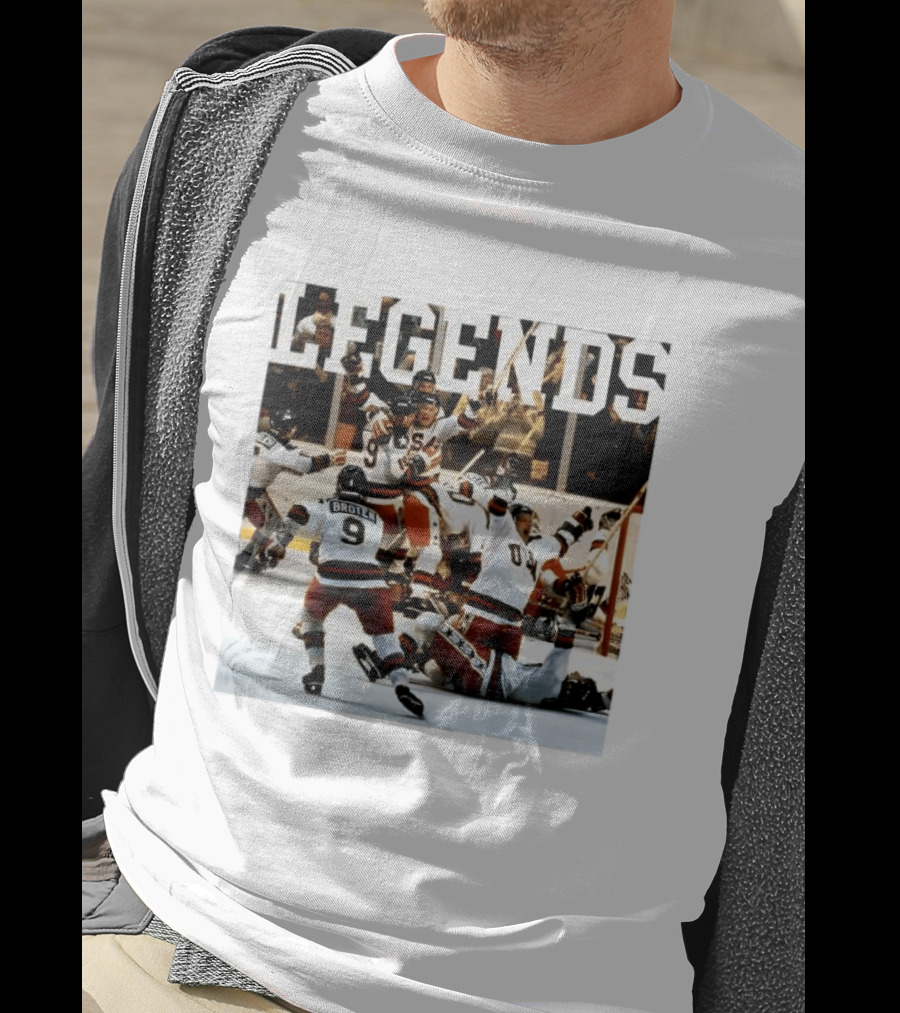 Miracle On Ice Legends Boys Of '80 Hockey Moment T-Shirt