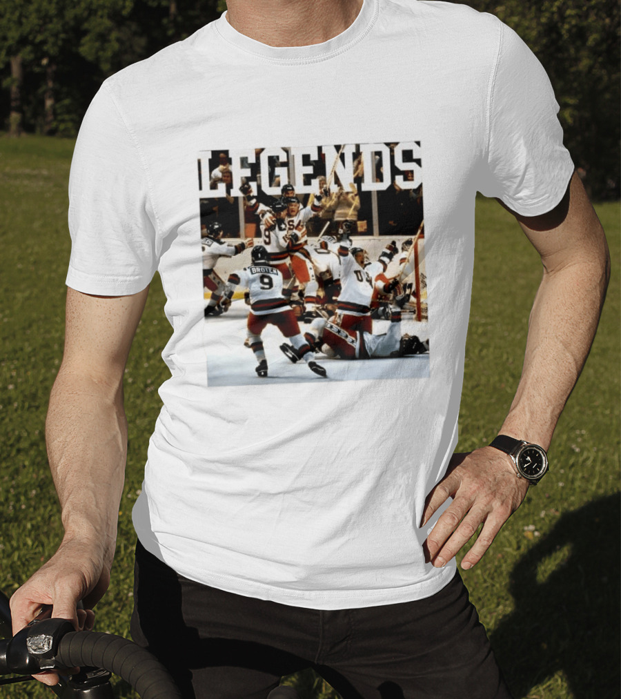 Miracle On Ice Legends Boys Of '80 Hockey Moment T-Shirt