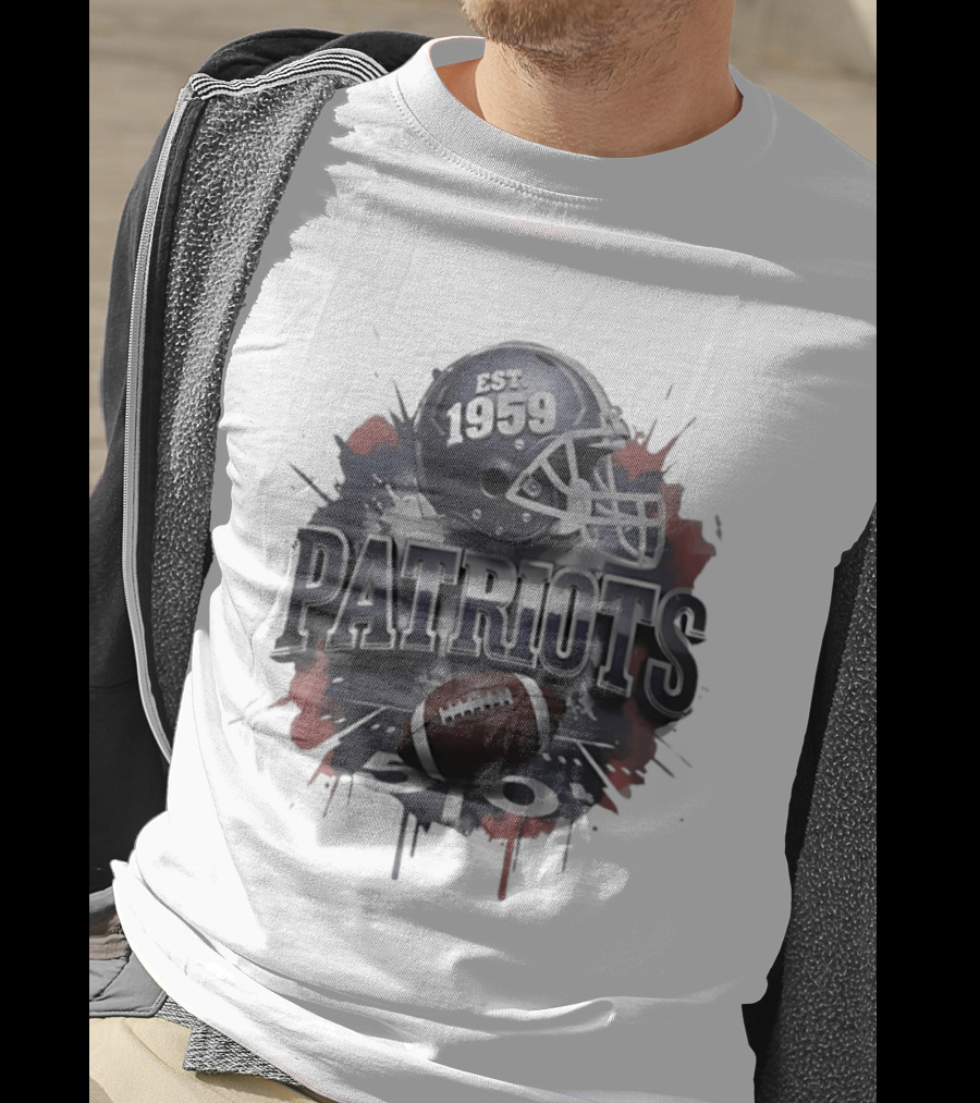 New England Patriots Est 1959 Football Helmet T-Shirt