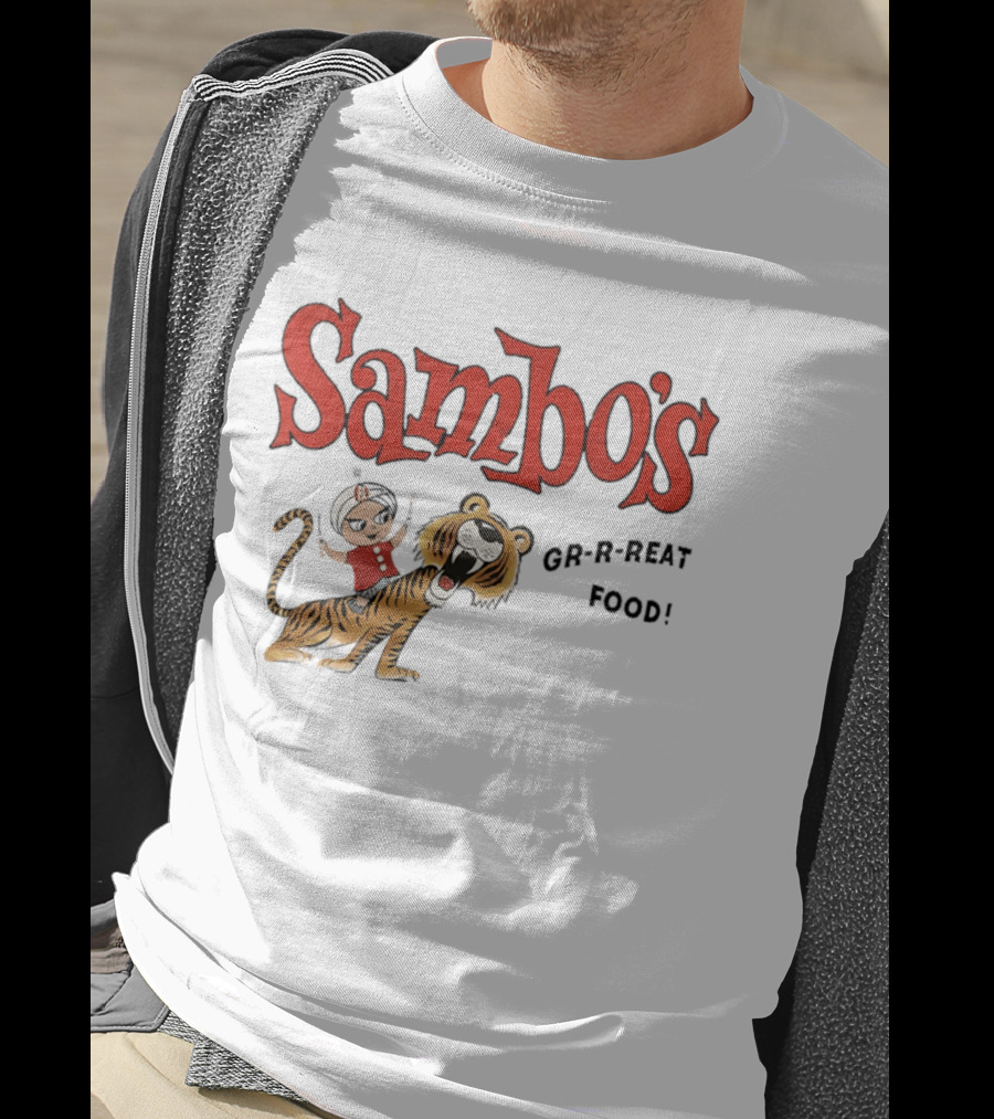 Sambo's Restaurant GR R REAT Food Cartoon Tiger And Boy T-Shirt