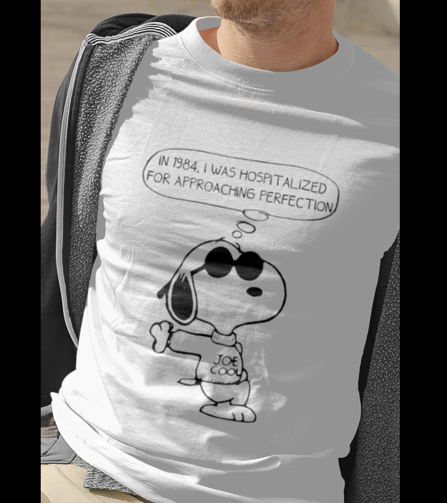 Snoopy Joe Cool 1984 Hospitalized For Approaching Perfection T-Shirt