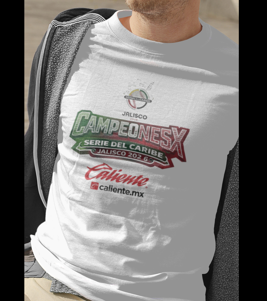 Campeones Serie Del Caribe Jalisco 2026 Caliente.mx T-Shirt