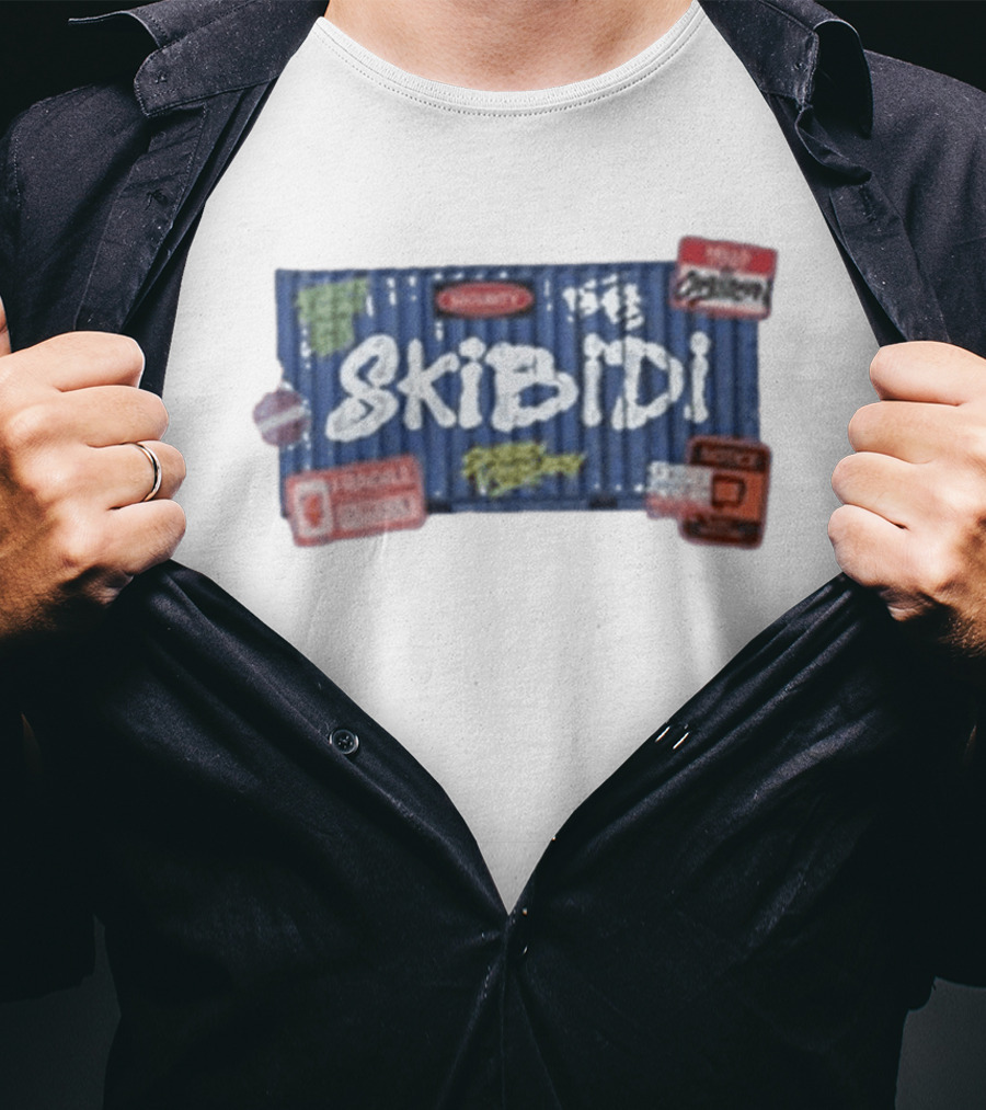 Skibidi Toilet Skibidi Crate Warning Cargo Express 100% Organic T-Shirt