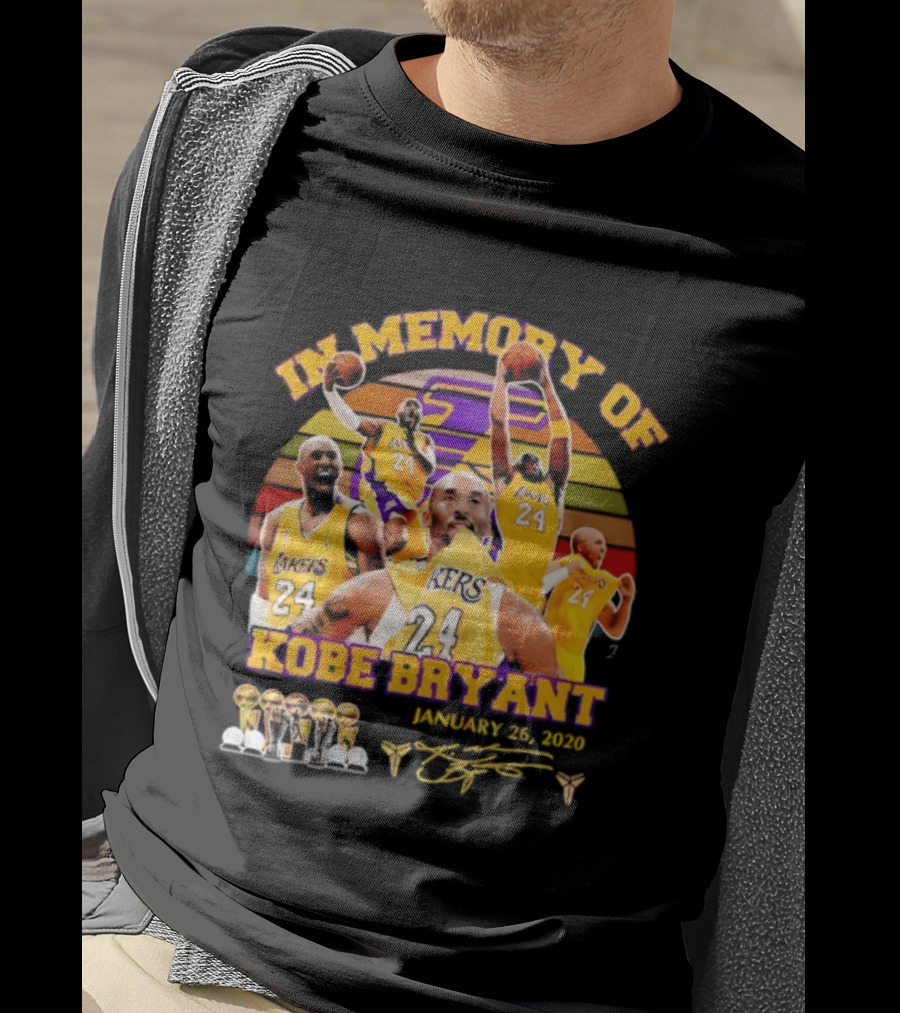 Kobe Bryant Los Angeles Lakers January 26 2020 Memorabilia T-Shirt