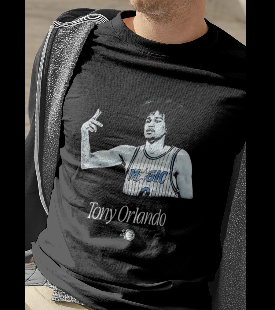 Tony Orlando Magic Basketball Jersey Player And Ball T-Shirt