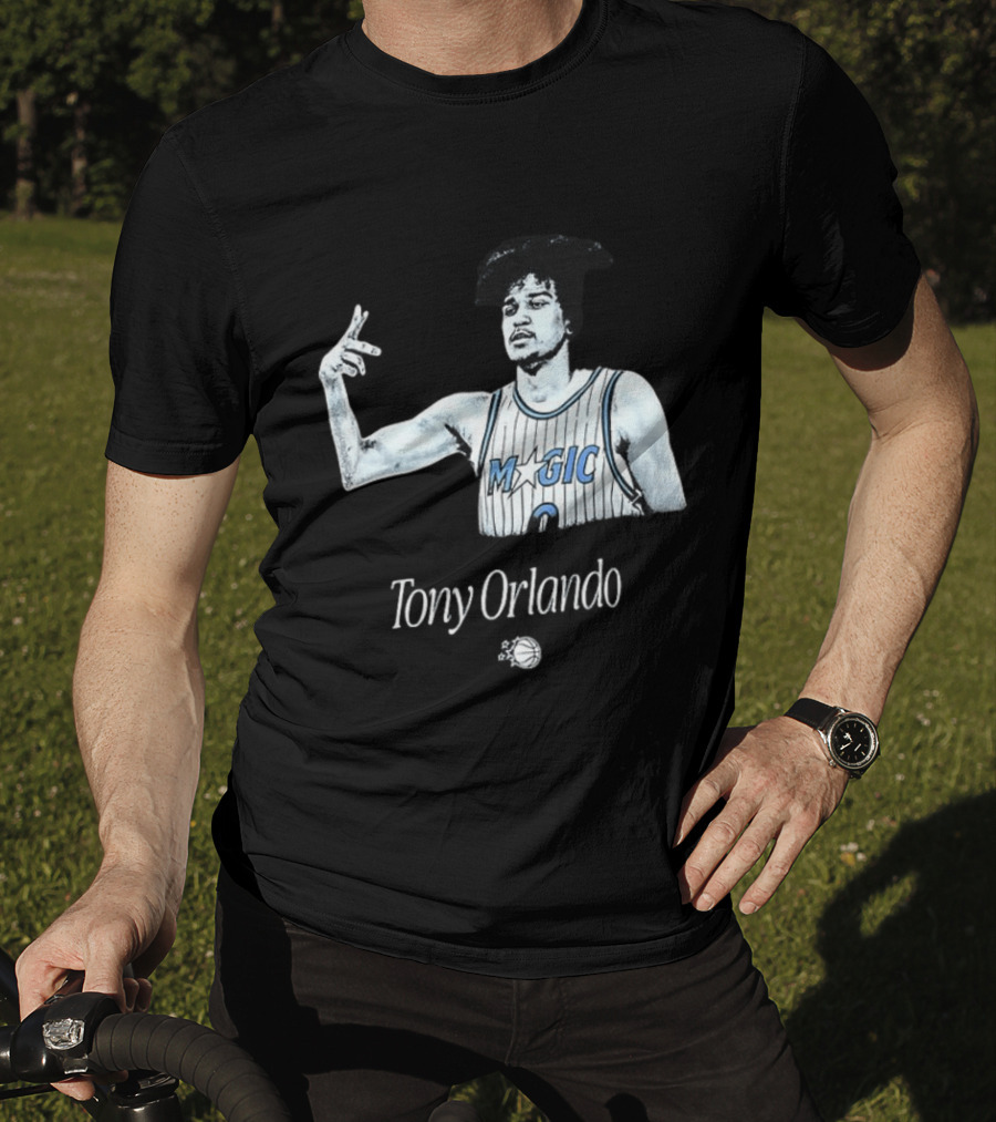 Tony Orlando Magic Basketball Jersey Player And Ball T-Shirt