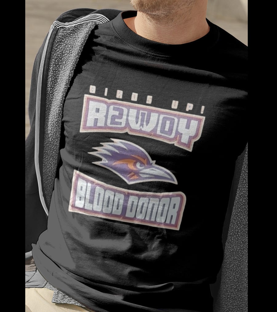 UTSA Roadrunners Rowdy Birds Up Blood Donor T-Shirt