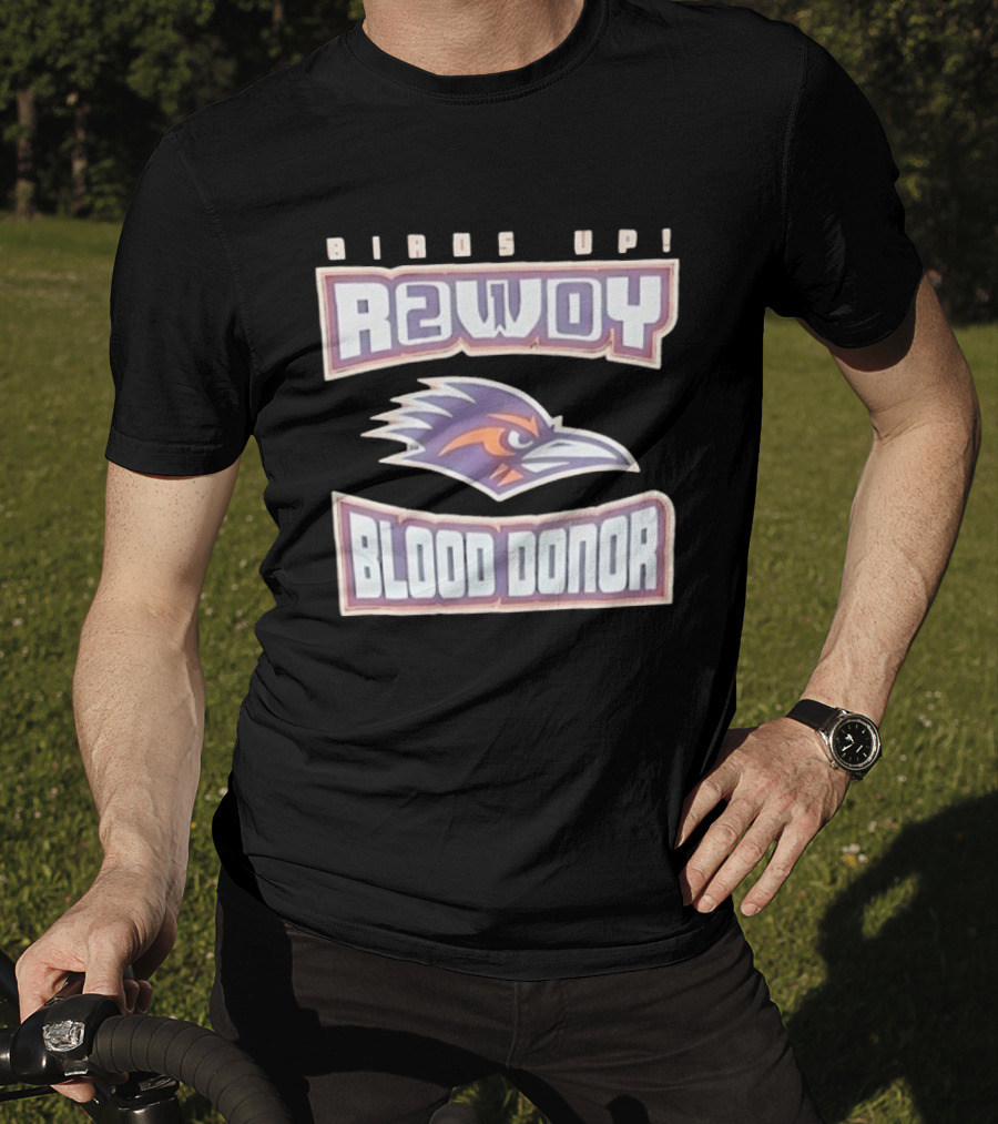 UTSA Roadrunners Rowdy Birds Up Blood Donor T-Shirt