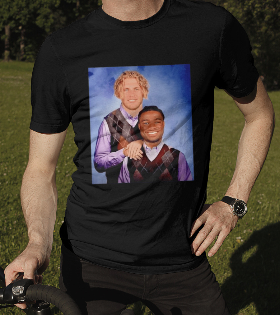 Cooper Kupp Jalen Milroe Step Brothers Comedy Parody Sweater Vest Collage T-Shirt