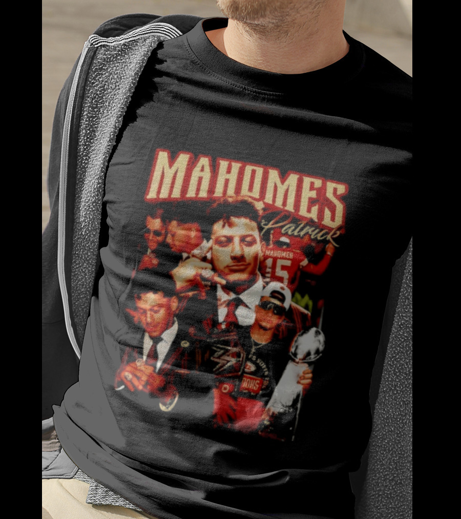 Mahomes 90s Retro Style Football Champion T-Shirt